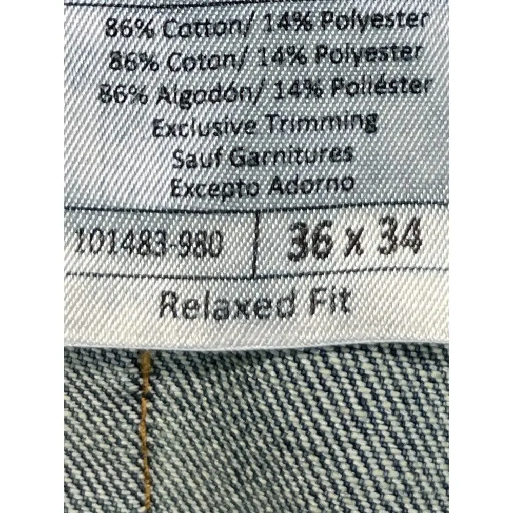 Carhartt Relaxed Fit Men’s Jeans 36x34 Dark Wash Durable Workwear Denim